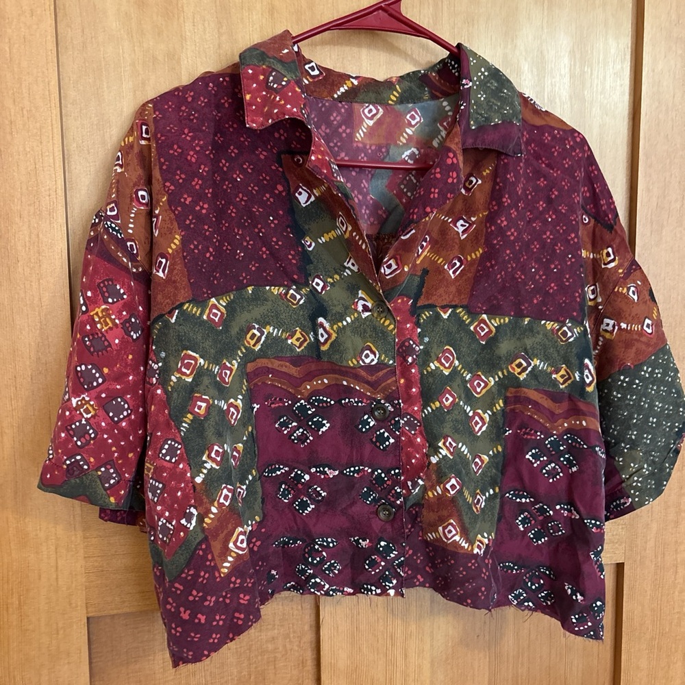 Vintage multicolor button down